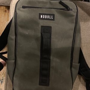 nobull waxed canvas backpack